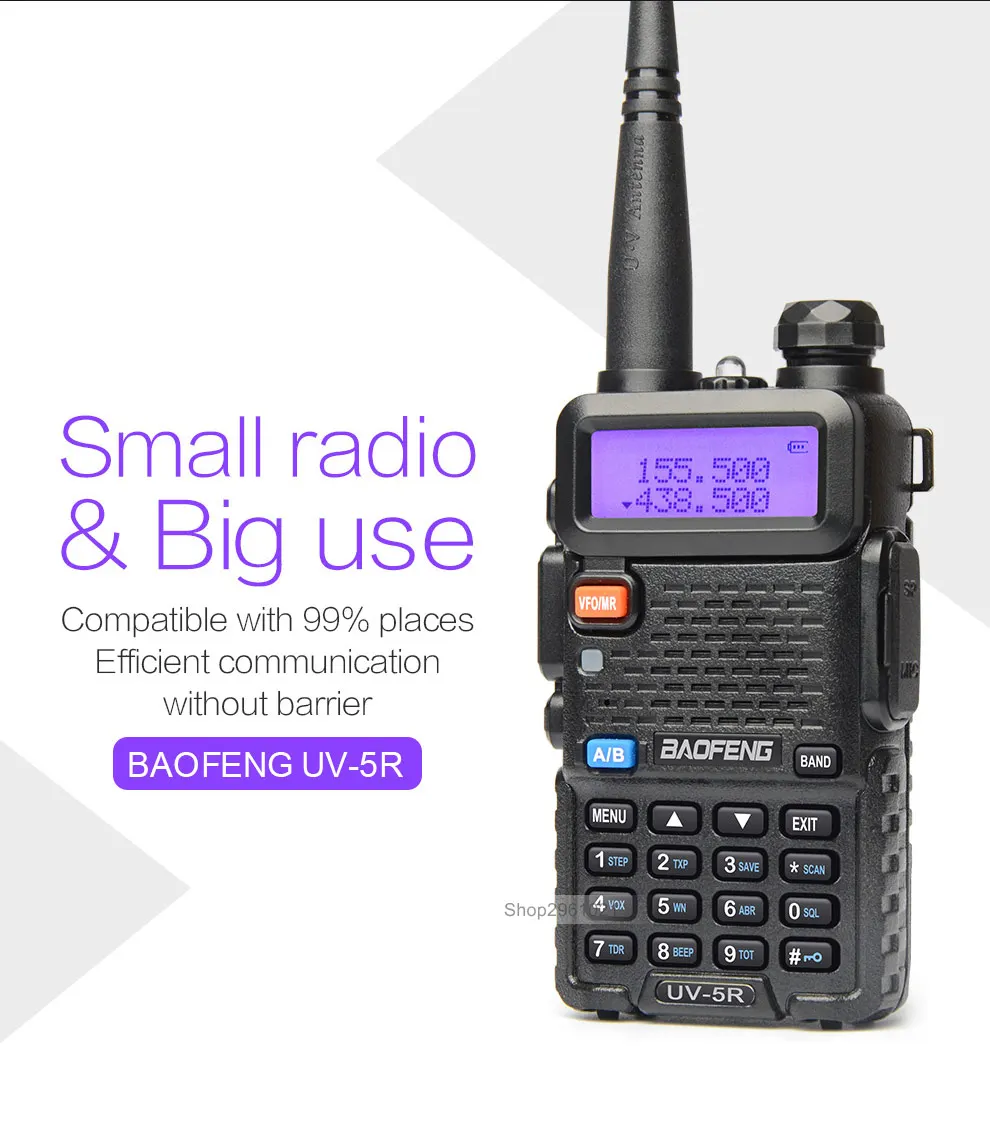 10 шт./лот Baofeng UV-5R VHF UHF портативная рация UV5R портативная двухсторонняя радиоантенна UV 5R портативная рация радиоприемопередатчик