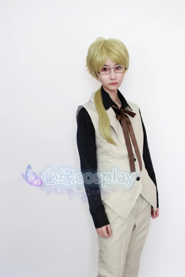 

Bungo Stray Dogs Doppo Kunikida Cosplay Costume Custom Made top+pant+vest 11