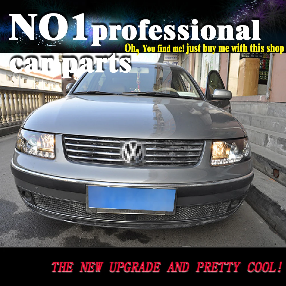 OUMIAO стайлинга автомобилей жидкость для Passat B5 1999 2000 2001 2002 2003 2004-2007 головной светильник светодиодный ксеноновые линзы светодиодный автомобильный светильник H7 h1 светодиодный светильник