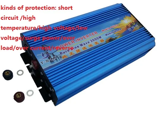 

Free shipping off grid 3000w pure sine inverter, power inverter 24v 3000w