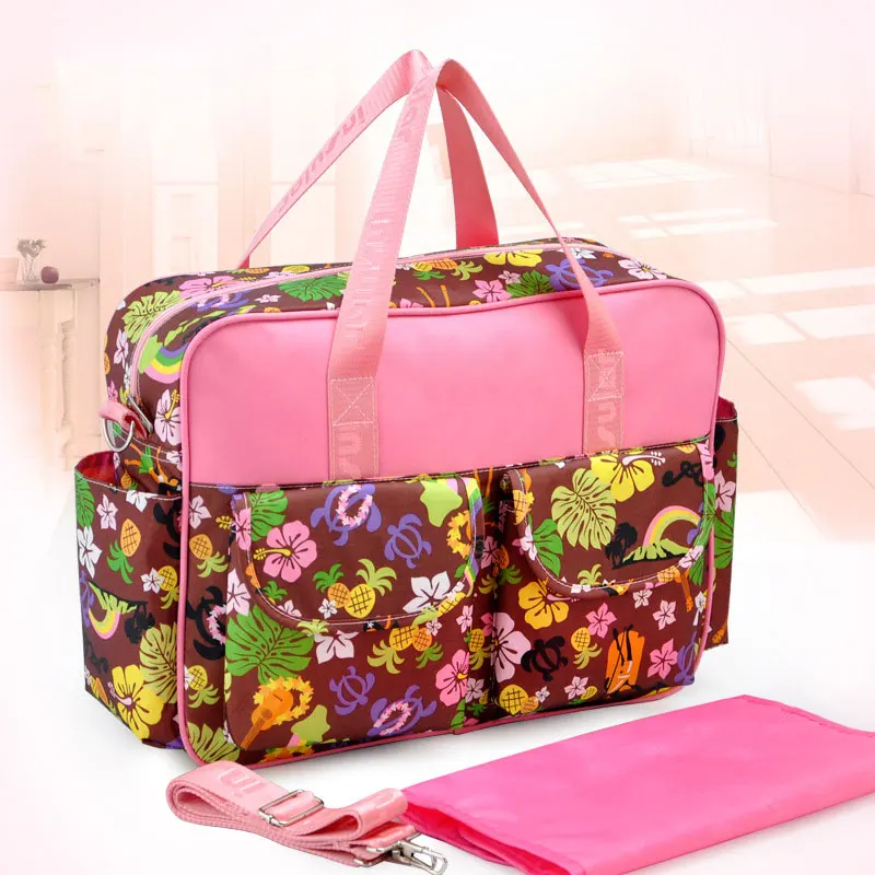 Многофункциональная сумка-мессенджер для беременных женщин; модная сумка для подгузников; переносная дорожная сумка для малышей; Hanimom - Цвет: Hawaiian style