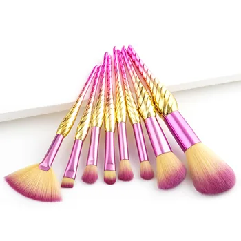 

8/10 Pcs Conch Makeup Brush Kit Large Fan Blush Contour Eye Shadow Eyebrow Loose Powder Blend Makeup Brushes Cosmetics Tool Kit