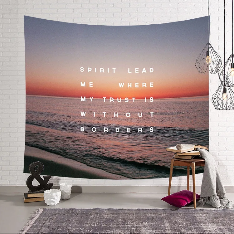 

Collection of Seashore Tide Spray Scenery Home Outdoor Decorative Outdoor Tapestry Wall Hanging Sheets Picnic Cloth Decor Gift