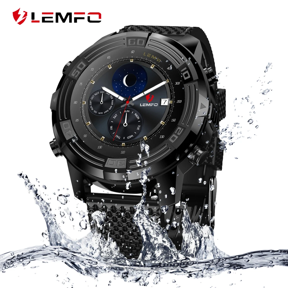 

LEMFO LEM6 Smart Watch Waterproof Android 5.1 1GB + 16GB Support SIM card GPS WiFi Hear Rate Wrist Smart Watches Phone For Men