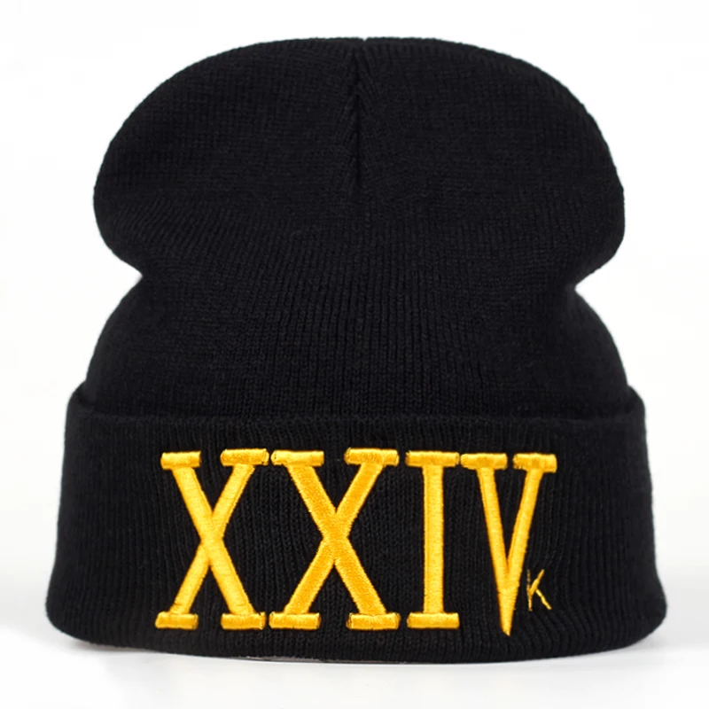 Новая 24 k Волшебная горрас вязаная шапка Бруно Марс Beanie вышивка XXIV лыжные теплые зимние шапки унисекс и шапочки для мужчин и женщин