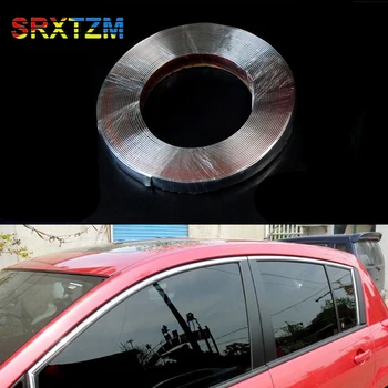 

SRXTZM 10MM X 15M Decoration Car Styling Moulding Strip Chrome Trim Adhesive New Auto Decoration Sticker Free Shipping Universal