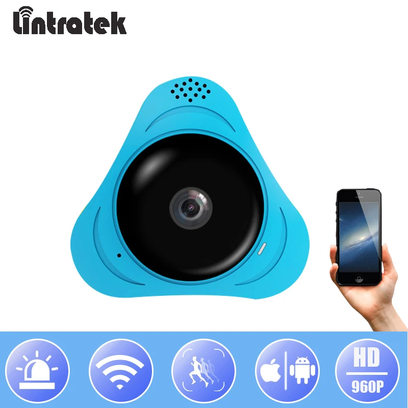 

Lintratek Wireless HD 960P Panoramic Camera Home WiFi Security CCTV Camera Mini 360 Degree Surveillance IP Fisheye Camera IPcam