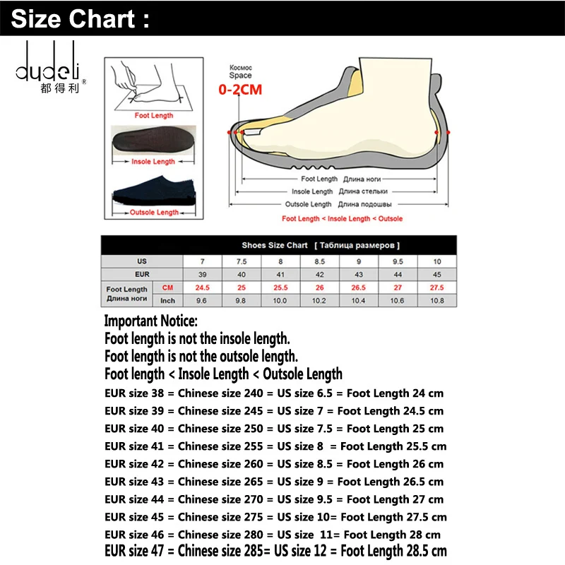 Climbing Shoe Size Chart