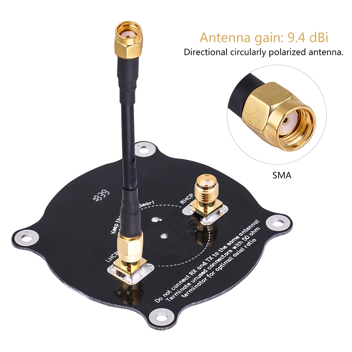 Новая 5,8 GHz Тройная подача патч антенна SMA/RP SMA Направленная циркулярно поляризованная Антенна для FPV Fatshark очки RC Дрон