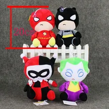 20 см флэш Бэтмен Харли Квинн Джокер плюшевые игрушки брелок Мягкая кукла кулон с присоской