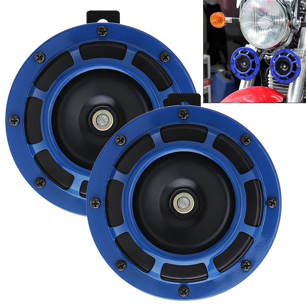 2pcs 12v 110db Universal Twin Super Tone Electric Car Horn Fit For