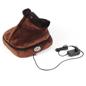 

2 In 1 Heated Electric Warming Massager For Foot & Head Fleece Lined Interior In Winter For Soothing Cold Or Aching Feet