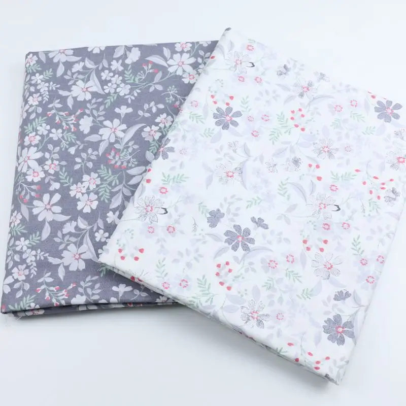 235x50 см маленький цветочный саржевый Хлопок Ткань DIY Детская одежда ткань сделать постельные принадлежности одеяло украшение дома 260 г/м