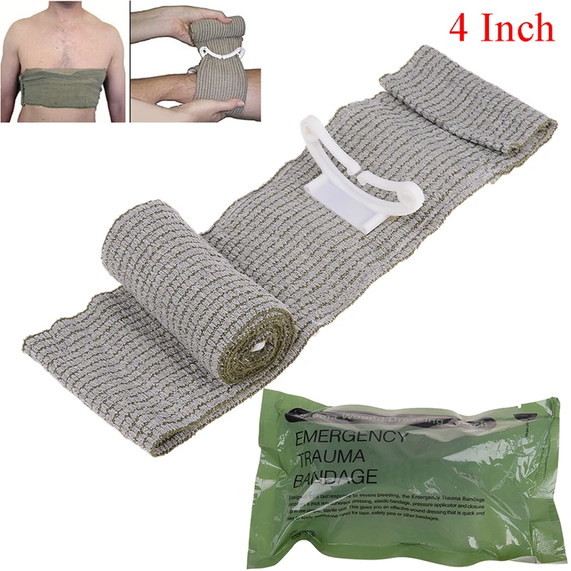 4/6 Inch Bandage Sterile Wound Dressing Pressure Bar And Compression Wrap Brace Support First Aid Hemostasis Elastic Bandage Hot
