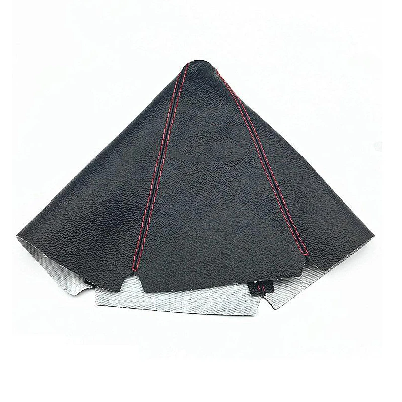 Universal Car Gear Shift Boot Cover Blue Stitch Black pu Leather Manual