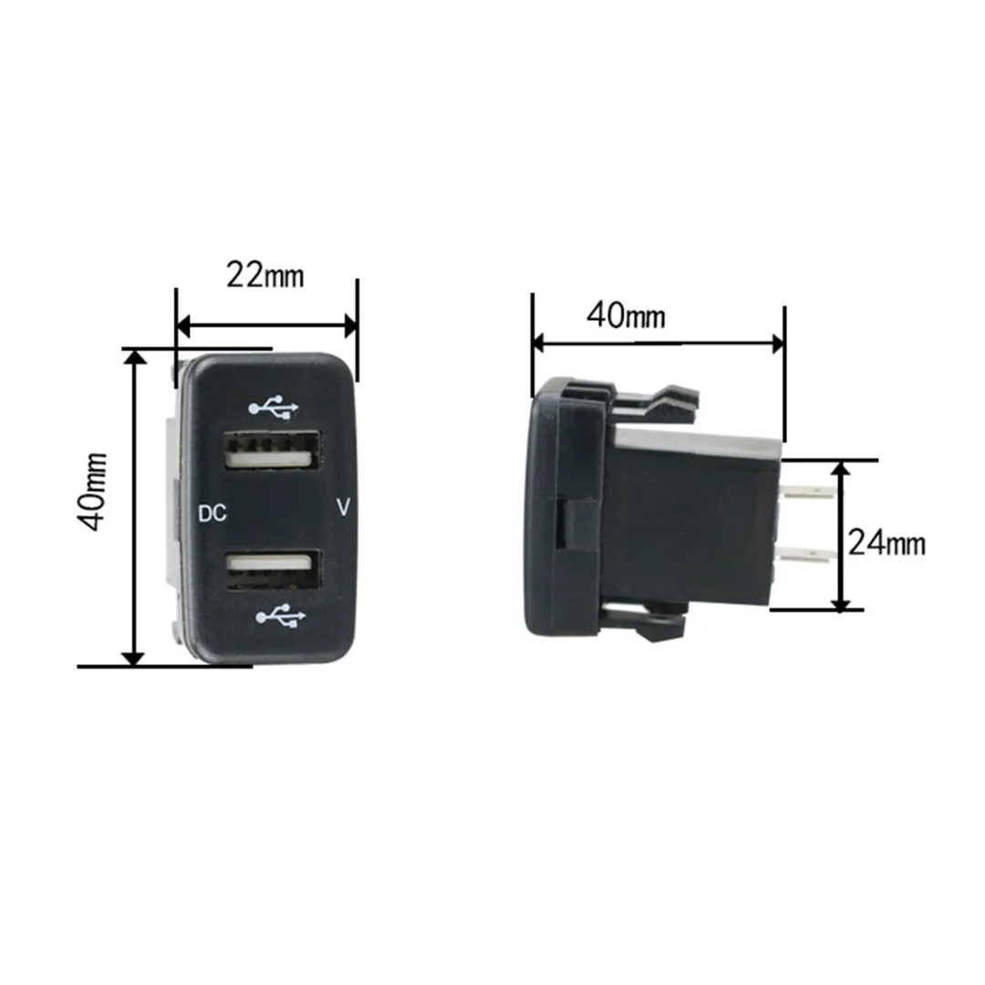 4.2A автомобильное зарядное устройство розетка двойной USB порт зарядка вольт дисплей адаптер для Toyota двойной USB Автомобильное зарядное устройство розетка Adpater порт