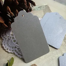 50 шт. Серебристая Закладка Пустые Подарочные ярлыки бирка "сделай сам" бумага для поделок в стиле ретро карты бирки 4X7 см