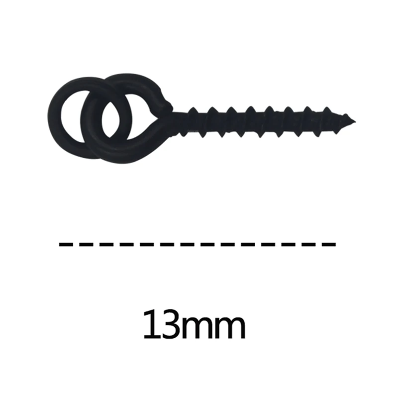 20 шт. винт для Бойла колышек с кольцевым шарниром D-Rig Chod Rig терминал снасти Приманка Держатель винт Карп рыболовные аксессуары матовый черный