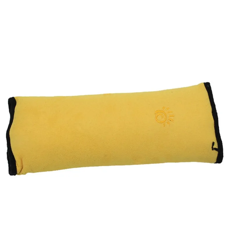 Детские автомобильные подушки, подушка для путешествий, автомобильный ремень безопасности жгут плечевая накладка Шея подушка для сна детская Защитная Автомобильная подушка - Цвет: Цвет: желтый