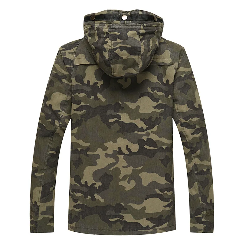 Military Style Camo Jacket for Men