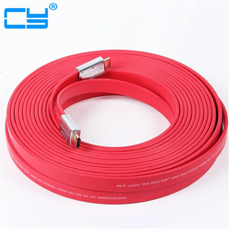 

25m 30m 35m 40m 50m Version 2.0 4K*2K HDMI Male to Male Long Cable For cabling system 19pin Ethernet 3D1080P By UPS Fedex