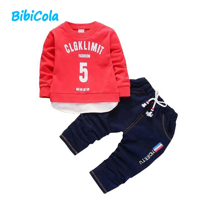 BibiCola baby Boys Fashion Clothing Sets Kids Spring Autumn Tracksuit