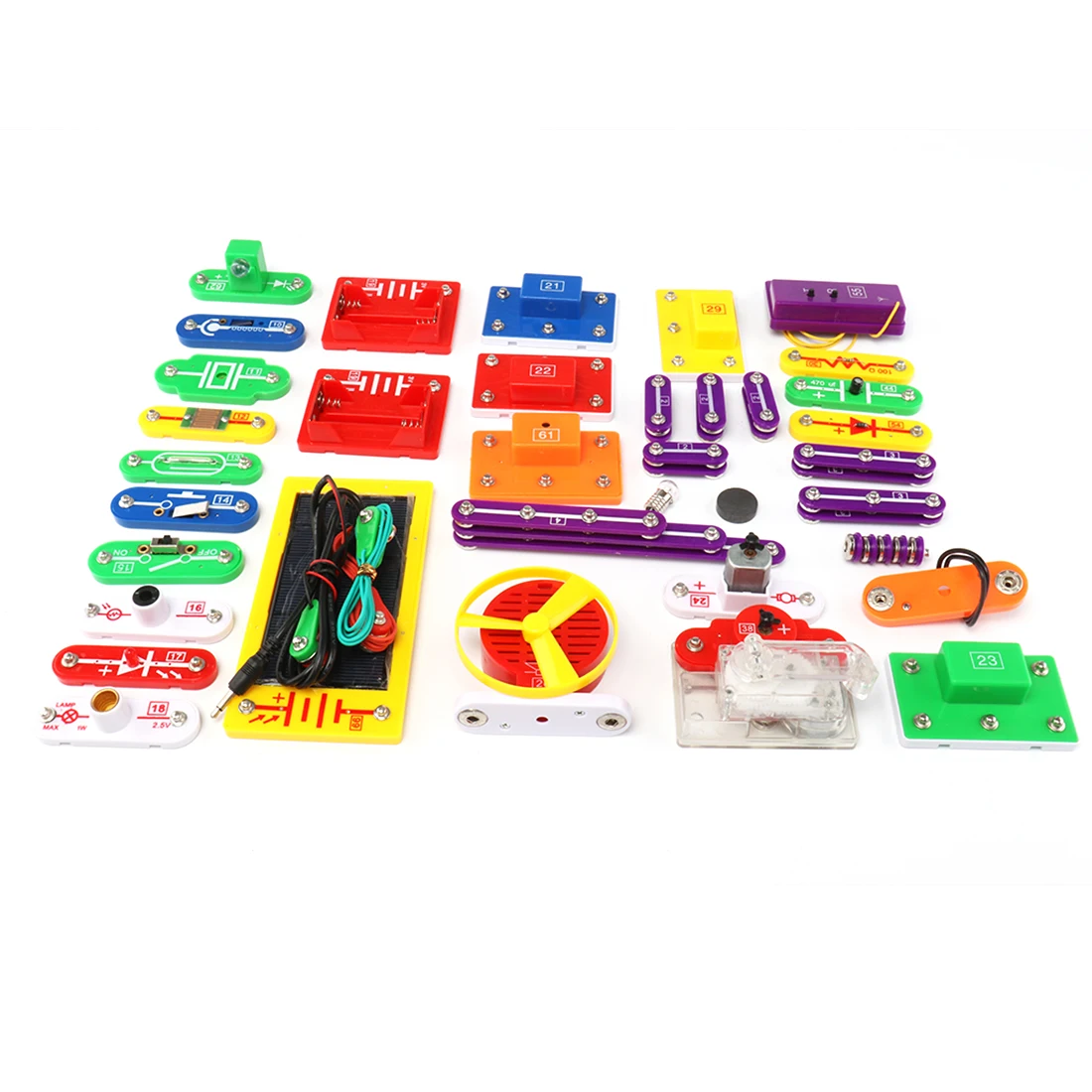 

NFSTRIKE Upgraded Electronic Building Blocks DIY Toy Assembled Bricks Toy Circuits baby Kids Early Educational Development Toys