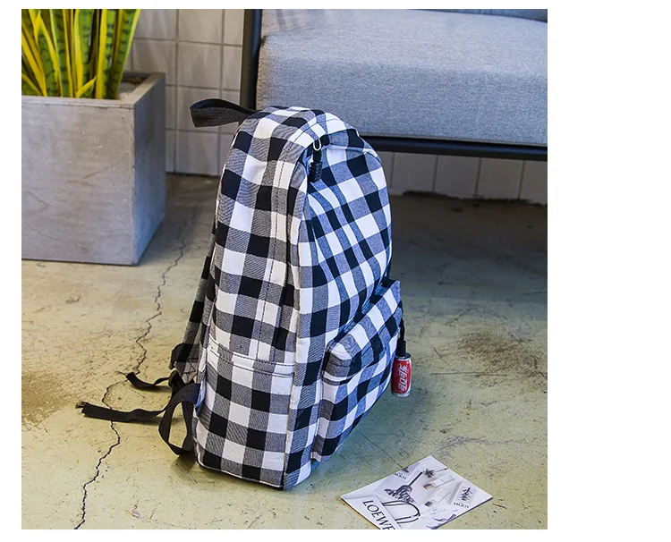 Сетчатый рюкзак в английском стиле, хлопчатобумажная лента, школьный рюкзак для девочек-подростков, консервативный стиль, сумка для отдыха или путешествий, сумка через плечо