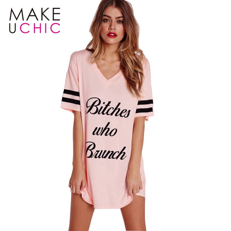 MAKEUCHIC Одежда Женщины Футболку Краткое Стиль Sexy Ярусного Топы V-образным Вырезом