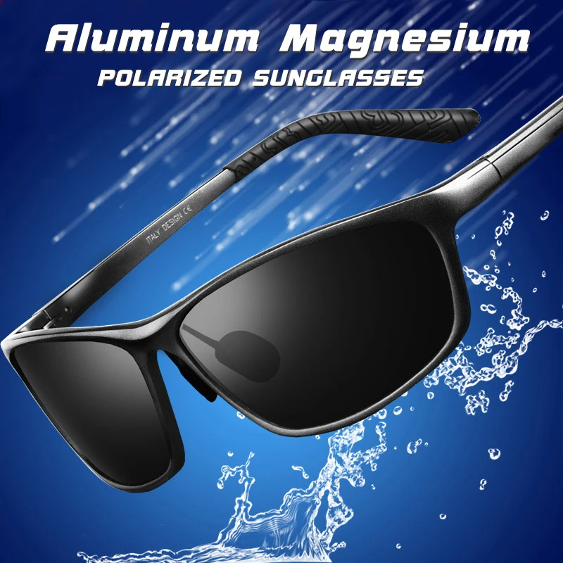 Топ Алюминий Магний Квадратные Солнцезащитные очки поляризационные для мужчин и женщин HD UV400 Солнцезащитные очки водительские очки Oculos de sol hombres