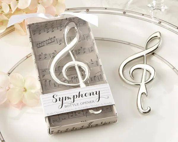 

free shipping wedding souvenirs creative design stainless steel music note Symphony design beer bottle opener 20pcs/lot