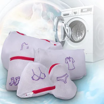 Laundry Wash Bags Zippered Mesh Foldable Delicates Lingerie Bra Socks Underwear Washing Machine Clothes Protection Net