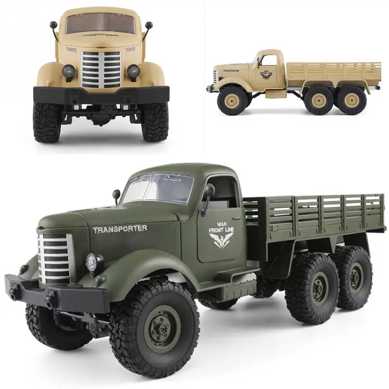 

JJRC Q60 1:16 2.4G RC Military Truck Mini Off-road Car RTR high Speed15km/h Bright LED 4WD RC Crawler Gift For Boy Kids