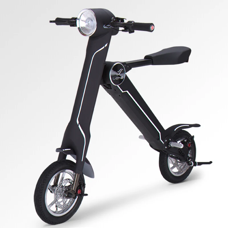 Top 12"LEHE Electric scooter Smart city walking electric bicycle mini folding  electric bike instead  walking tool 36v li-ion ebike 1