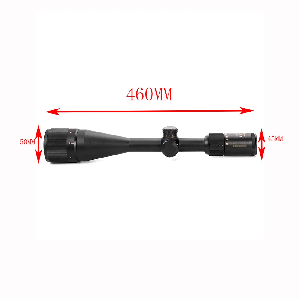 4-16X50AOMC Tratical охотничьи прицелы красный зеленый Mil точечный прицел дальний охотничий прицел для воздушного ружья страйкбола охота