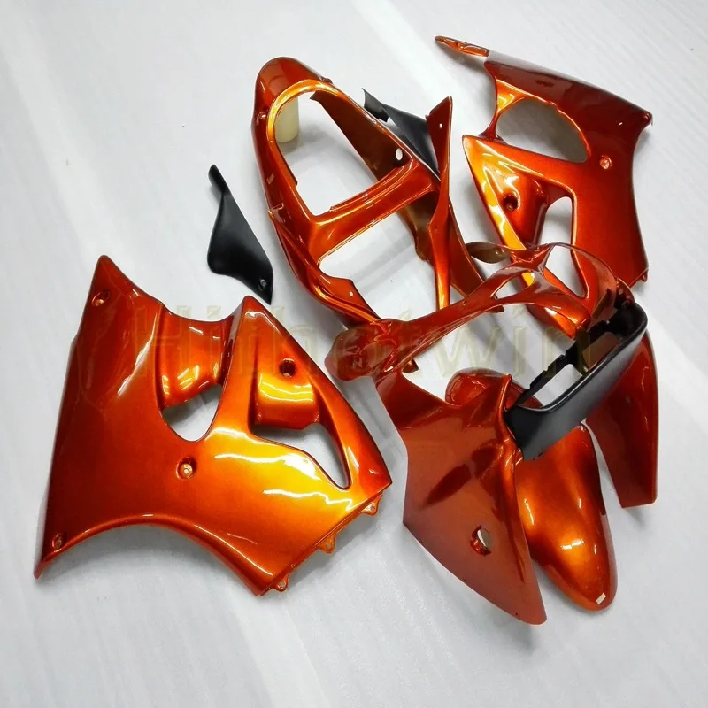 A Пользовательские мотоцикла хомут для Kawasaki ZZR600 05-08 ZX-6R 636 2000 2001 2002 моторные Обтекатели литья под давлением orange - Цвет: A