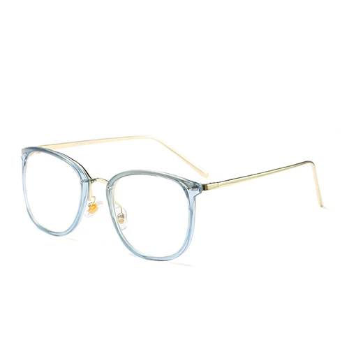 HBK дамы Ясно Квадратные очки Новинка года Ретро Винтаж для женщин оптический модные очки прозрачный очки мужчин Óculos - Цвет оправы: C6 Blue.F