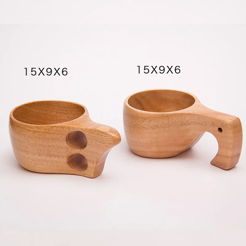 Finland Kuksa, портативная кофейная кружка, резиновая, деревянная, суп, посуда для напитков, деревянная кружка, старинная Лапландия, посуда, ручная работа, лимон, чайная чашка для влюбленных