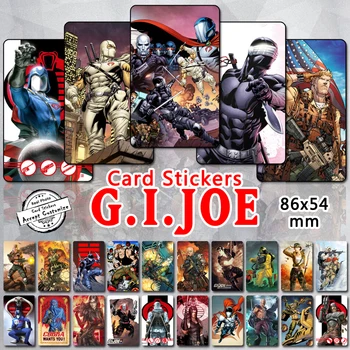 

35pcs Gi Joe Series Card Stickers Classic 80s Cartoon Characters Cobra Commander Duke Snake Eyes Baroness Glossy Hard Sticker