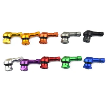 

Wholesales 2x CNC 90 Degree 11.3mm Angle Tyre Valve Extension Motorbike Biketek Motorcycle