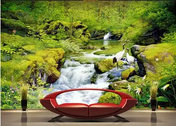 

3d wallpaper custom mural non-woven 3d room wallpaper Forest landscape paintings little brook photo 3d wall murals wallpaper