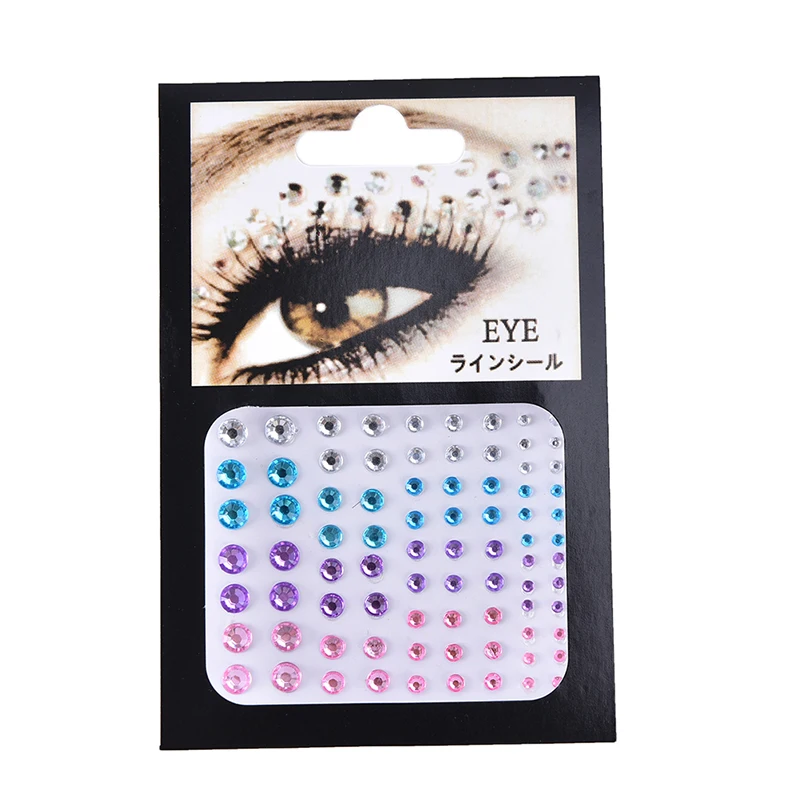 

Eye Tattoo Stickers Makeup Xmas Decor Christmas DIY Eyebrow Face Body Art Adhesive Crystal Glitter Jewels Festival Party