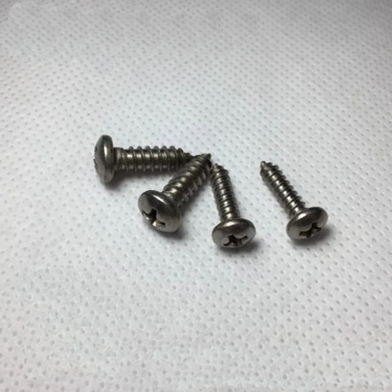 3pcs M5 TA2 Titanium self-tapping Phillips Screw GB845 Pure titaniums Round head cross screws 10mm-25mm Length | Обустройство дома