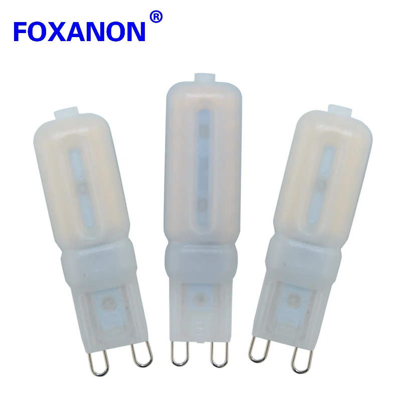 Светодиодсветильник лампа Светодиодная Foxanon G9 SMD2835 10 шт. 110 В 220 3 Вт 5 7 Вт|led g9|led bulbled