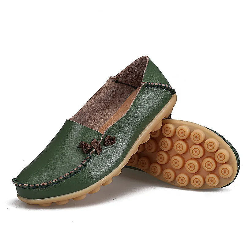 MEMUNIA/Большие размеры новые женские туфли на плоской подошве повседневные лоферы на плоской подошве слипоны оксфорды удобные кожаные мокасины женские Досуг женская обувь