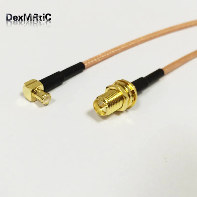 Коннектор RP SMA с штыревым разъемом и MCX коннектор прямым углом RG316 15 см 6 дюймов|cable