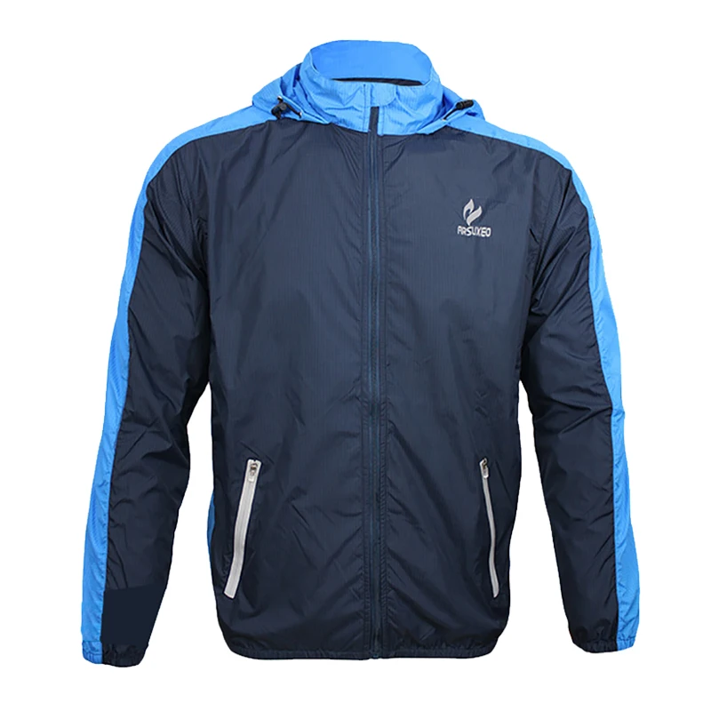 

Running Jacket Men Mild Rainproof Running Coat Breathable Quick Dry Windproof UV Protection Sports Cycling Jacket