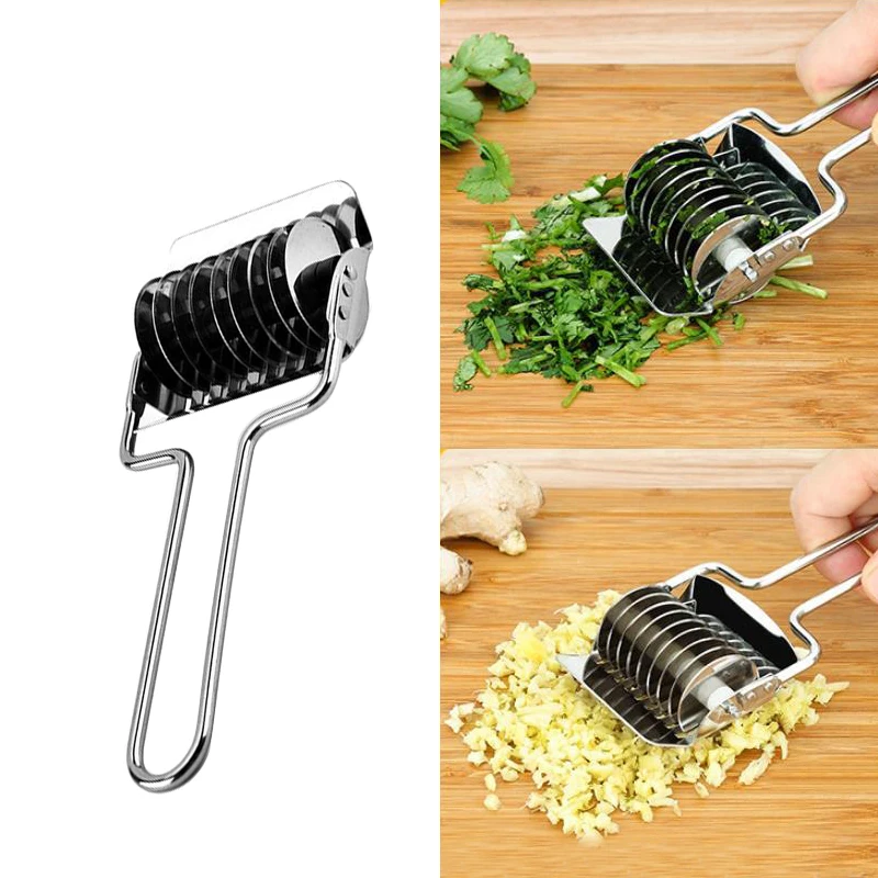 IVYSHION Stainless Steel Noodle Pastry Cutter Roller Spaghett Maker