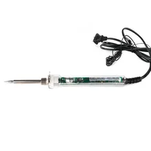 70 Вт США Plug 220 В/50 Гц ЖК-дисплей homoiothermic Прочный Электрический Утюг пистолет Сварка паяльник инструмент mt-3927