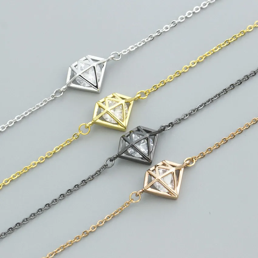 Браслеты Mujer Moda 2020 розовое золото цвет колье Bracciali Donna цепочка из нержавеющей